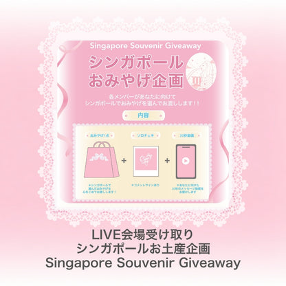 ⋆ ࣪ ˖ 🇸🇬 シンガポールお土産企画｜LIVE会場受け取り 🇸🇬˖ ࣪⭑
