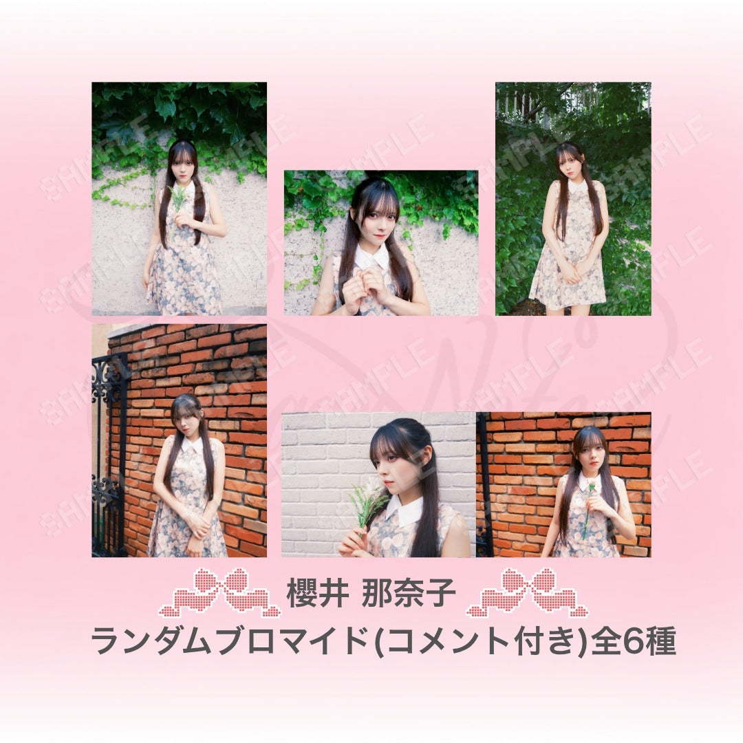 ⋆ ࣪ ˖ ランダムブロマイド ˖ ࣪⭑：レトロワンピース衣装（コメント付き）